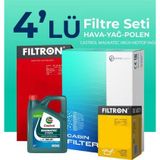 Filtron Opel Corsa 1.0 Castrol Motor Yağlı 2014-2019 4'lü Filtre Bakım Seti