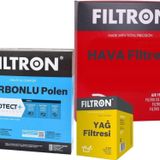 Filtron Renault Clio 2 1.5 Dcı Filtre Bakım Seti 2001-2013 3Fk Hava-Yağ-Karbonlu Polen