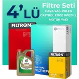 Filtron Seat İbiza 1.5 TSI Castrol Motor Yağlı 2021-2024 4'lü Filtre Bakım Seti