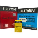 Filtron Skoda Kamiq 1.6 Tdı Dizel Mann Filtron Filtre Bakım Seti Hava+Yağ+Karbonlu Polen