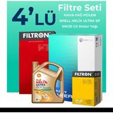 Filtron Toyota Yaris 1.0 72 HP Shell Motor Yağlı 2019-2021 4'lü Filtre Bakım Seti