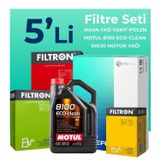 Filtron Volkswagen Caddy 2.0 Dizel Filtre Bakım Seti Motul Motor Yağlı (2020-2025) 5 Li