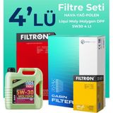 Filtron Volkswagen Polo 1.4 Benzin Filtre Bakım Seti Liqui Moly Motor Yağlı (2011-2014) 4 Lü
