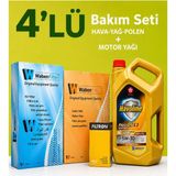 Filtron-Waben Volkswagen Scirocco 1.4 Tsi Filtre Bakım Seti-Texaco 5W30 5 Lt (2009-2017) 3 Lü