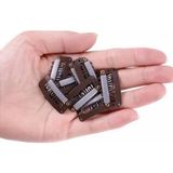 Fimer 10 Adet Mini Çıtçıt Toka, Peruk Klipsi, 3,2 Cm, Kahverengi