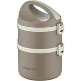 Fimer 1800 ml Iki Kat Yuvarlak Paslanmaz Çelik Bento Lunch Box Yeni Nesil Sefer TASI-FFLBOX40130