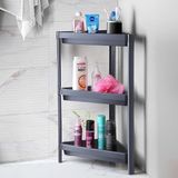 Fimer 3 Katlı Üçgen Köşe Rafı | Banyo, Mutfak ve Kiler Için Yer Tasarruflu Organizer | Çok Amaçlı Raf Ünitesi | 3 Farklı Renk Seçeneği | (33X71X33CM) (Gri)