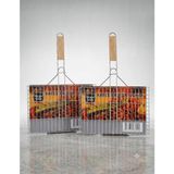 Fimer Adet* 35X20 cm Mangal Üstü Lüks Izgara Teli Paslanmaz Galvaniz Kaplama