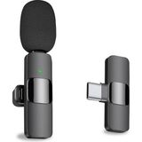 Fimer Android Bilgisayar Için Profesyonel Kablosuz Yaka Yaka Mikrofonu - Kablosuz Yönlü Kondenser Kayıt Mikrofonu USB C Arayüzü ile Röportaj Video Podcast Vlog Youtube