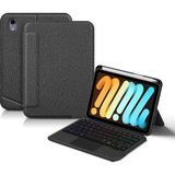 Fimer Apple iPad Mini 7 (A17 PRO)2024/IPAD Mini 6.nesil 2021 ile Uyumlu Mag Touchpad Blutooth Işıklı Rgb Standlı Türkçe Q Klavyeli Kılıfı