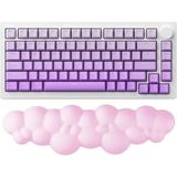 Fimer Bulut Şekilli Klavye Bilek Desteği Ergonomik & Konforlu Memory Foam Kaymaz Taban Bilek Yastığı (Pembe)