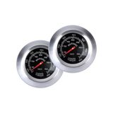 Fimer Çelik Sigara Içen Mangal, 2 Adet, Barbekü Termometresi, Manometre, Paslanmaz Çelik, Bimetalik, Mutfak Kızartma, Gösterge Termometresi, Celsius ve Fahrenheit 100 – 700 ℉