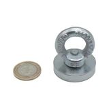 Fimer Çok Güçlü Deniz Mıknatısı - Fishing Magnet - Neodyum Daimi Çelik Mıknatıs - Halkalı Pot Mıknatıs - Nikel Kaplı - Paslanmaz - Kararma Yapmaz - Tuzlu Suya Dayanıklı Mns Magneteksan