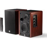 Fimer Eris Accent Bt Bluetooth 5.3 Aktif Kitaplık Hoparlör (Çift) – 4 Inç Woofer, 1 Inç Ipek Kubbe Tweeter, 60W Class D, Optik/usb/rca/aux Girişli, Uzaktan Kumandalı Ahşap Stereo Hoparlör