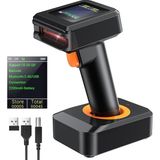 Fimer HW0006 | 2d Wireless Barcode Scanner With Display Screen – Bluetooth, 2.4g & USB 3-In-1 Kablosuz El Tipi Barkod Okuyucu
