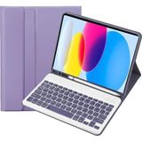 Fimer Ipad (A16) 10. Nesil 2022/2025 ile Uyumlu Bluetooth Türkçe Q Klavyeli Kılıfı, Lila