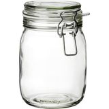 Fimer Kavanoz Hava Geçirmez Kilitli Kapağa Sahiptir Contalı Aroma Koruyucu A Kalite 1 Lt 17X12 cm