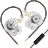 Fimer Kz Edx Pro x Kulak Içi Kulaklıklar, Hifi Iem Kulaklıklar, Çıkarılabilir Kablo ile Derin Bas Sesli Kulak Içi Monitör, Odyofil Dj Şarkıcıları Için-Beyaz Mikrofon
