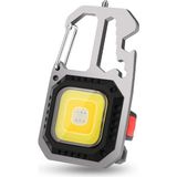Fimer LED El Feneri, 500 Lümen, LED Anahtarlık, Taşınabilir El Feneri, 7 Işık Modu, Type-C, Şarj Edilebilir Manyetik Ayak, Şişe Açacağı, Kamp, Yürüyüş, Trekking Için