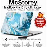 Fimer MacBook Pro 15 Baskılı Kılıf A1707 A1990 Uyumlu Sert Kılıf Ince Hafif Koruyucu Kapak R-847