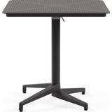 Fimer Moon Katlanır Masa 80X80 cm - Bahçe, Balkon, Kafe, Restoran Için, Iç ve Dış Mekan Antrasit