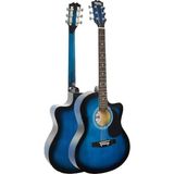 Fimer RG-560BL Pack Mavi Elektro Akustik Gitar Full Set Ekolayzerli 40 Inç 4/4 Yetişkin