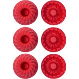 Fimer Silikon Mini Kek ve Muffin Kalıbı, 7x3 Cm, Bpa Içermez, Fırında Kullanılır, Makinede Yıkanabilir, 6 Adet