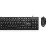 Fimer SPT6247 Kablolu Klavye ve Mouse Seti - 105 Tuşlu Türkçe Q Klavye - 1200 Dpı Optik Fare - Ergonomik ve Tak-Çalıştır - Siyah