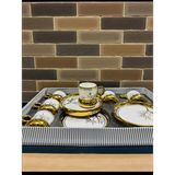Fincan Takımı 6 Kişilik Porselen DESENLİ YALDIZLI 12 PARÇA SET