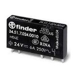 Finder 34.51.7.024.0010 ,24VDC 1A1K/6A 5 Pin Slim Röle