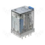 Finder Dört Kontaklı Endüstriyel Röle 12 V. Dc Bobinli (55.34)