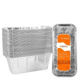 Findful 30'lu Paket Blackstone Izgara Aksesuarları Damlama Tavası Astarları, Alüminyum Folyo Tava 17 "22" 28" 36" Blackstone Izgara Damlama Tepsisi Tutucu Izgara Arka Yağ Yakalayıcı Bardak Gömlekleri için Tek