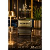 findhouse 10 Adet Gold Masa Rezerve Yazısı Büfe , Cafe , Lokanta , Restoran , Otel Için Rezerve Plaka Pleksi 10x5cm