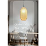 Findify Store Modern Sarkıt Tekli Bohem, Avize, ( 23X27 Cm ) Kovan Salon Mutfak Oturma Odası Cafe Bar