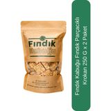 Fındık Kabuğu Fındık Parçacıklı Krokan 250 G x 2 Paket - 250 gr