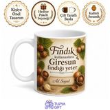 Fındık Kullananlara Giresun Fındığı Kavrulmuş Fındık İçi Karadeniz Kupa Bardak Hediye