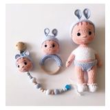Fındık Piti Bebek Uyku Arkadaşı Takımı Amigurumi Organik Oyuncak