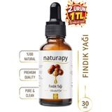 Fındık Yağı (Hazelnut Oil) Soğuk Sıkım Sabit Yağ 30 ml Damlalıklı Cam Şişe