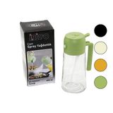Findit 2İN1=SPREYLİ - AKITMALI CAM YAĞDANLIK 450ML KİLİTLİ KAPAKLI - SÜRAHİ MODELİ (2818)