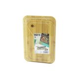 Findit 2PCS SETOVAL KENARLI - YUVARLAK DELİKLİ AHŞAP BAMBU KESİM PANOSU - KESME TAHTASI 18X28X1CM--22X32X1CM (2818)