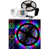 FinDit 5 Metre Rgb Şerit Led Seti-İç ve Dış Mekan Silikonlu-Tak Çalıştır