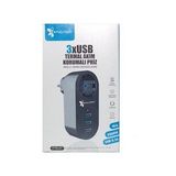 FinDit Akım Korumalı Tekli Priz - Akıllı Akım Dengeleme - 3xusb - Isıya Karşı Dayanıklı