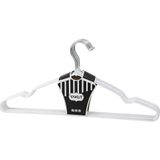 Findit BEYAZ 10PCS SİLİKON KAPLAMALI METAL ELBİSE ASKISI 40CM (2818)
