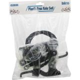 Findit PLASTİK BİSİKLET FREN TAKIMI SET 2PCS FREN KOLU - 1PCS FREN TELİ - 4PCS FREN MEKANİZMA - PABUÇ (2818)