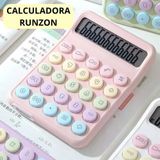 Findit Runzon Renkli Hesap Makinesi Yuvarlak Uçlu 12 Hane Mavi RZ-822 (2818)