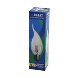 Findit Ulbay Halojen 28W=40W E27 Duylu Şeffaf - Kıvrık Sarı Renk Mum Ampul (2818) - 20 - 30 W