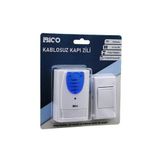 Findit WİRELES KABLOSUZ KAPI ZİLİ PİLLİ 16 FARKLI MELODİ 50MT ÇEKİM ALANI PİL = 2AA - DÜĞME = 23A (2818)