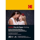 Fine Art Kağıt/etching Premium Fotoğraf Kağıdı, 21 x 29,7 cm (A4) 210 G/m², 210 G/m², Her Mürekkep Püskürtmeli Yazıcı Için Uygundur, 20 Yaprak