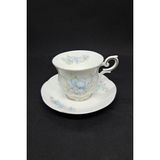 Fine Bone China Mavi Satsuma Desenli Vintage Çay Fincanı 2 Parça - 200 ml