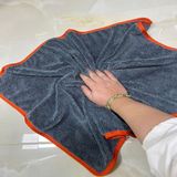 Fine Clean ( 1 Adet ) Turuncu Biyeli Mikrofiber Yer , Duvar , Fayans , Silme Temizleme Bezi 50X70CM